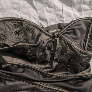 Bebe LBD With Lace and Beads Size XS